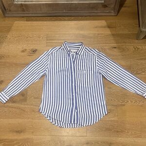 Rails | Wren Blue and White Striped Casual Shirt | Small